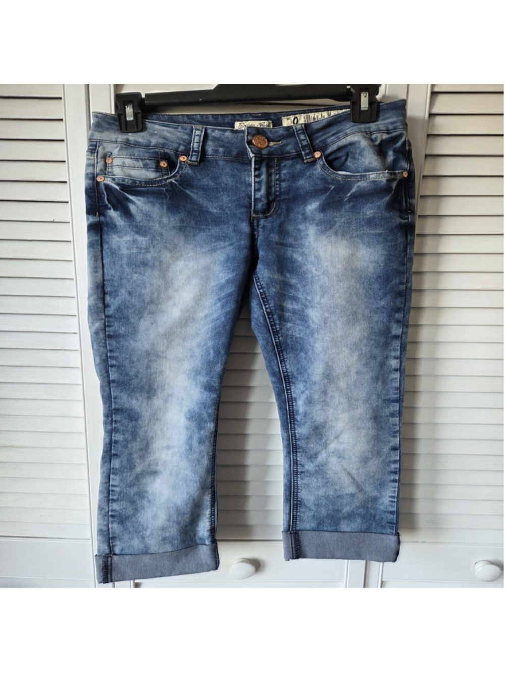 Women's Indigo Rein Cropped Jeans Size 9 Blue